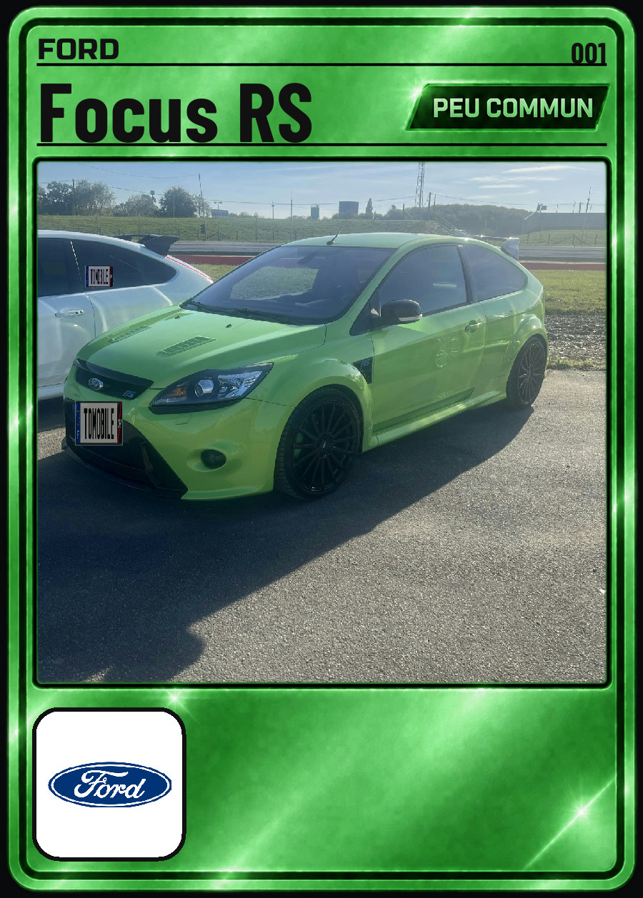 Carte ToMobile Peu commune n°001 : Ford Focus RS